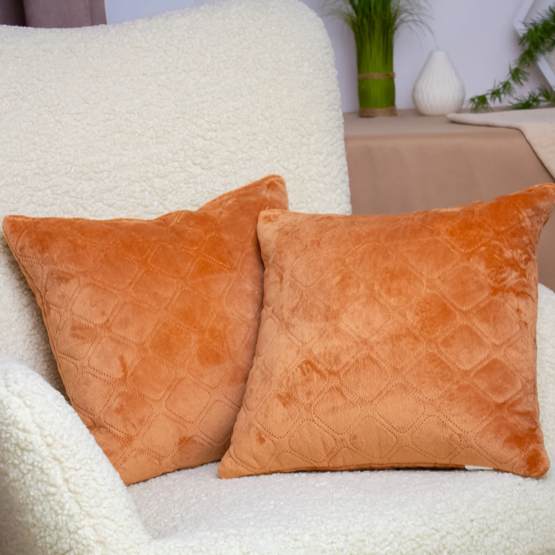 Подушка декоративна "VELURE" Темно-кофейний, 40x40