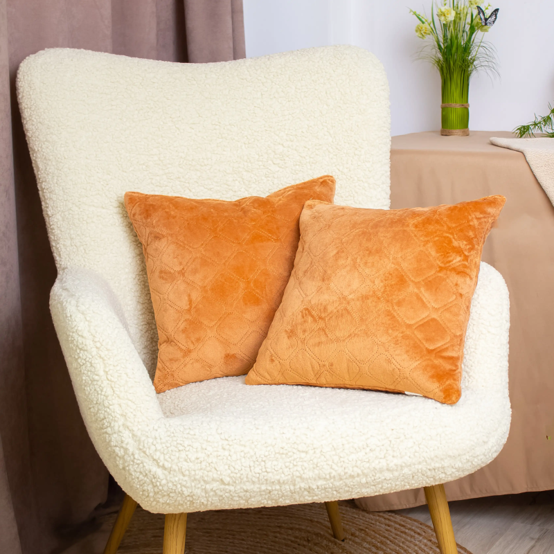 Подушка декоративна "VELURE" Темно-кофейний, 40x40