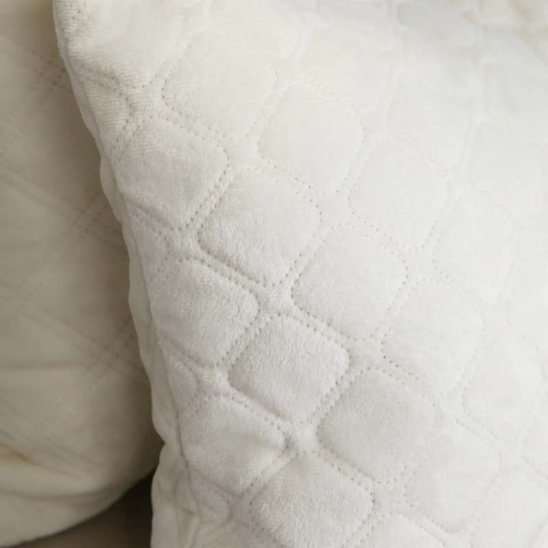 Подушка декоративна "VELOUR" Молочна, 40x40