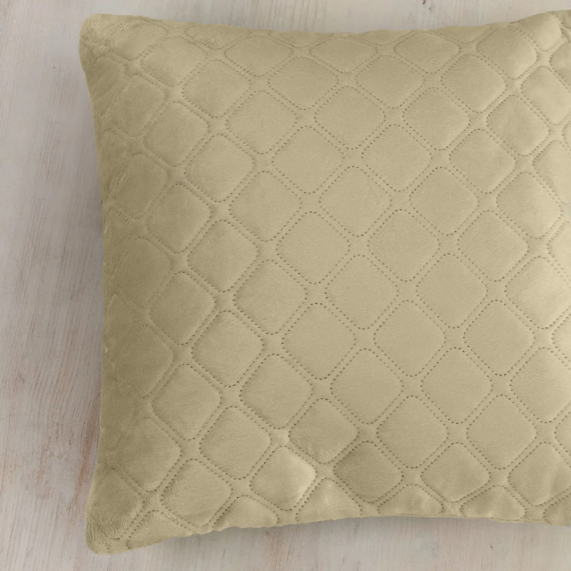 Подушка декоративна "VELOUR" Бежева, 40x40