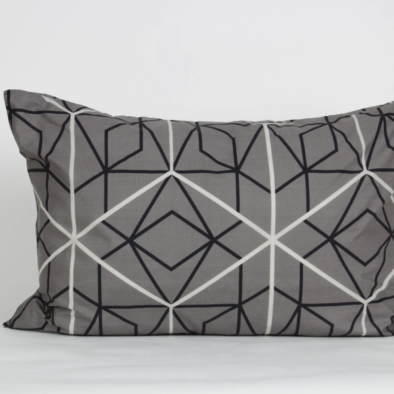 Комплект наволочок "ТЕП" скрутка Quadro Stars grey FR, 70x70