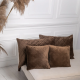 Подушка декоративна "VELOUR" Коричнева, 45x45