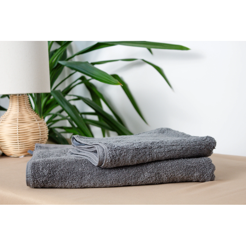 Рушник "Aurora" (450 г/м2) Dark grey, 70x140