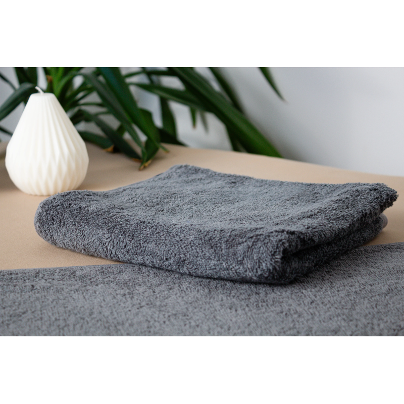 Рушник "Aurora" (450 г/м2) Dark grey, 70x140