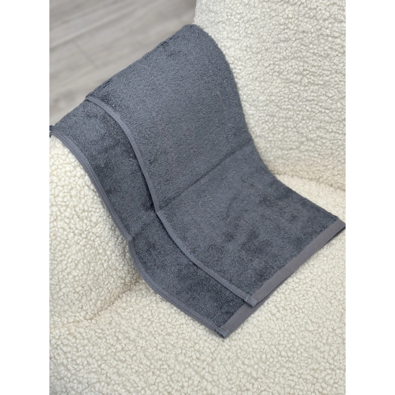 Рушник "Aurora" (450 г/м2) Dark grey, 70x140