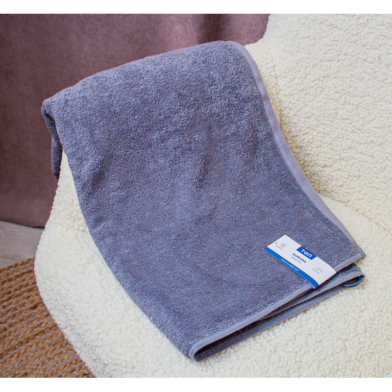 Рушник "Aurora" (450 г/м2) Dark grey, 70x140