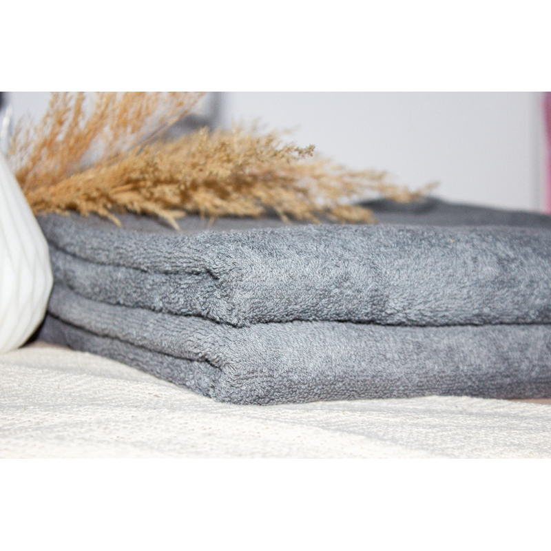 Рушник "Aurora" (450 г/м2) Dark grey, 70x140