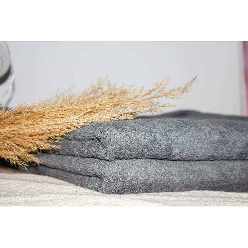 Рушник "Aurora" (450 г/м2) Dark grey, 70x140