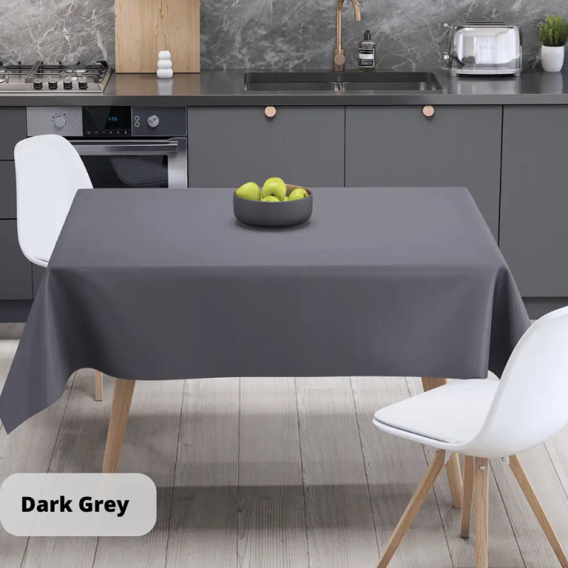 Скатертина "Aquastop" водовідштовхуюча Dark Gray, 150x220