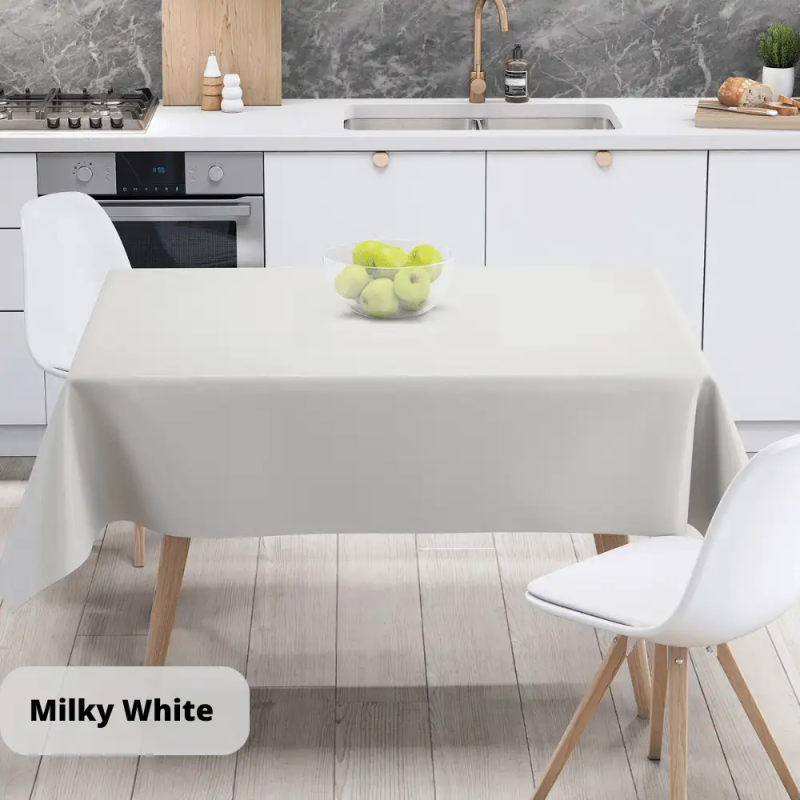 Скатертина "Aquastop" водовідштовхуюча Milky White, 150x220