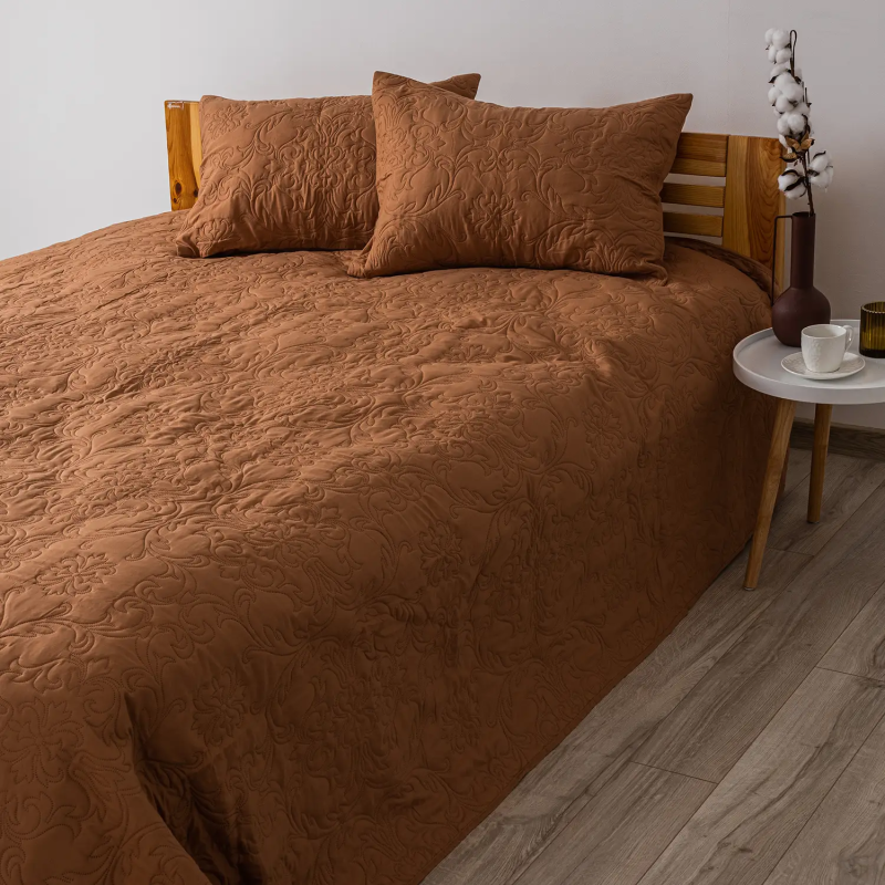 Покривало ТЕП "VINTAGE" наволочка 50*70 см Кофейне/Аравійська ніч, 150x210