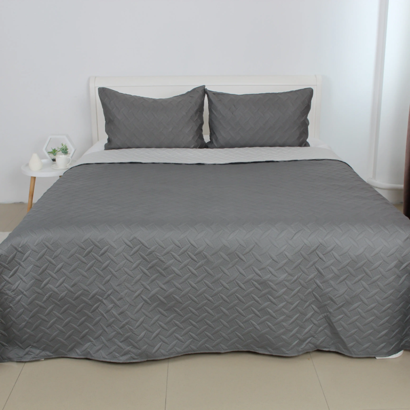 Покривало ТЕП "VINTAGE" наволочка 50*70 см Сіре/Вінтаж, 150x210