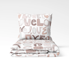 Постільна білизна ТЕП "Happy Sleep" Нотатки кохання, 50x70, полуторна