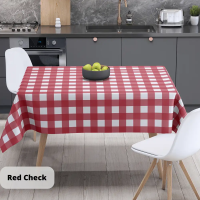 Скатертина "Panama" водовідштовхуюча Red Check, 160x200