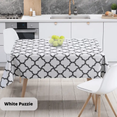 Скатертина "Panama" водовідштовхуюча White Puzzle, 160x200