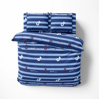 Постільна білизна ТЕП "Soft dreams" Line Blue, 70x70, двоспальна