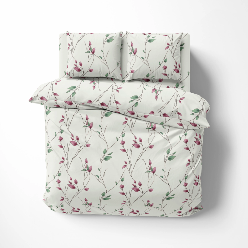 Постільна білизна ТЕП "Soft dreams" Branch on White, 70x70, сімейна