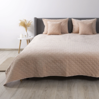 Покривало ТЕП "VELOUR" Пудра/Ромб прямий, 240x260