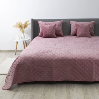 Покривало ТЕП "VELOUR" Mesa rose/Ромб круглий, 240x260