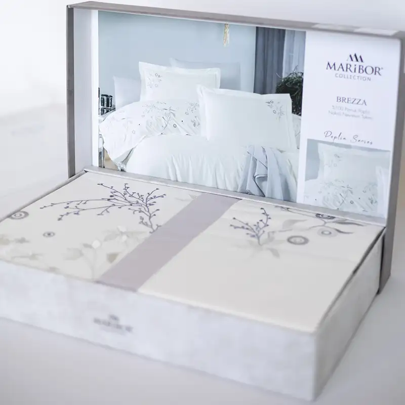 Комплект постільної білизни "MARIBOR POPLIN" Breezza cream, євро