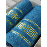Moz versace blue 2в1подарунковий набір рушників. (63464)