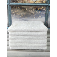 Білі готельні рушники 70х140см. 6 шт/уп. Mame Туреччина (61158)