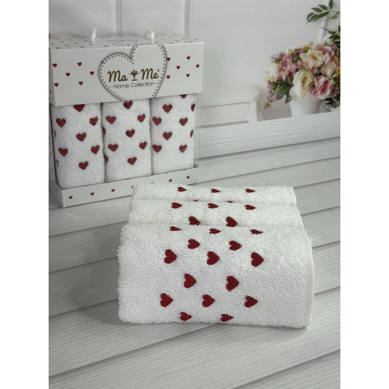 Mame Heart 3в1 кухонні рушники 30х50см. (24547)