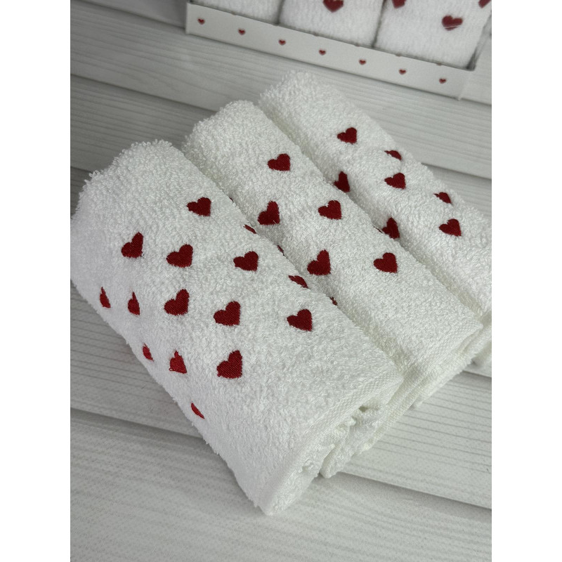 Mame Heart 3в1 кухонні рушники 30х50см. (24547)
