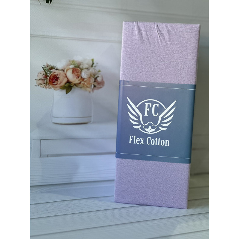 Lila 180х200см., трикотажне простирадло на резинці. Flex Туреччина. (55096)