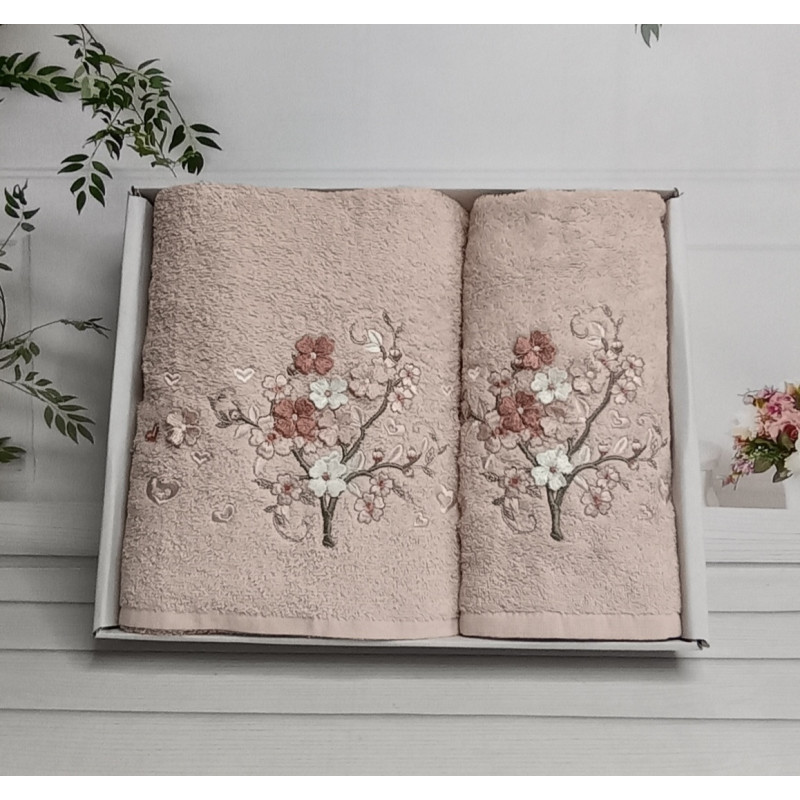 Piante sacura pudra 3D 2в1 бавовняні рушники.Туреччина (14650)