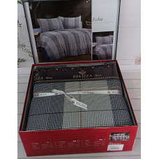 Echo євро розміру фланелева постільна білизна. Бавовна. Belizza Туреччина. (77494)