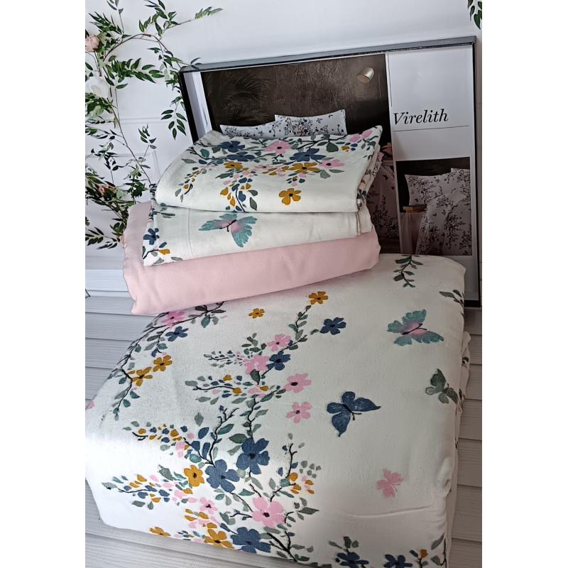Virelith євро розміру фланелева постільна білизна. Бавовна. Belizza Туреччина. (70304)
