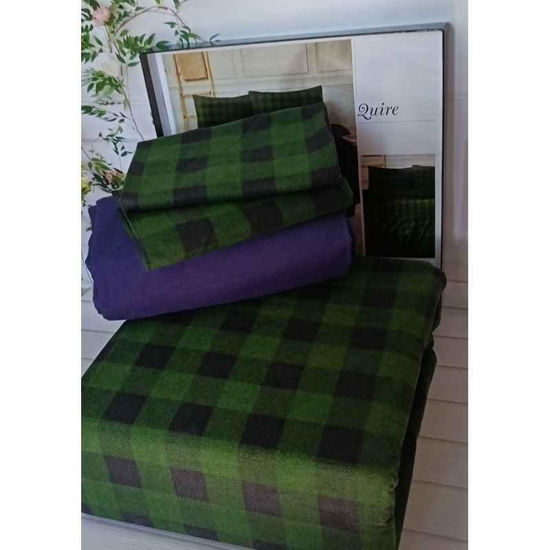 Zuire євро розміру фланелева постільна білизна. Бавовна. Belizza Туреччина. (63940)