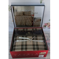 Etch євро розміру фланелева постільна білизна. Бавовна. Belizza Туреччина. (78881)