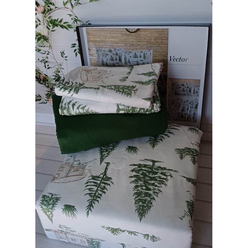 Vector євро розміру фланелева постільна білизна. Бавовна. Belizza Туреччина. (32351)