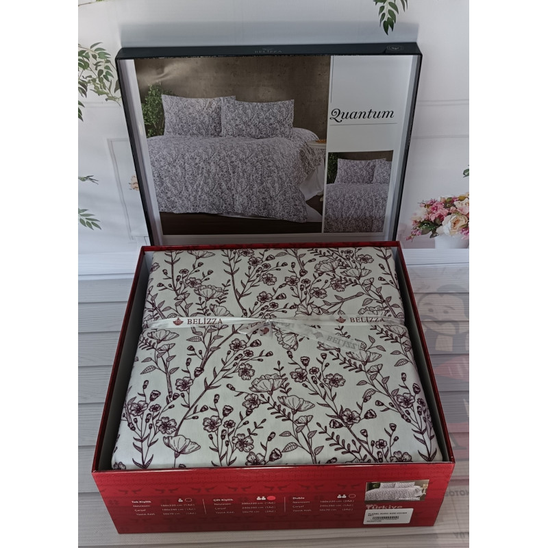 Zuantum  євро розміру фланелева постільна білизна. Бавовна. Belizza Туреччина. (33172)