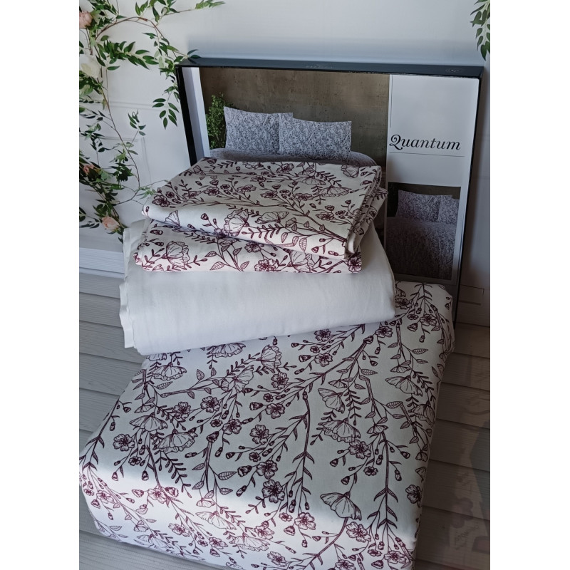 Zuantum  євро розміру фланелева постільна білизна. Бавовна. Belizza Туреччина. (33172)