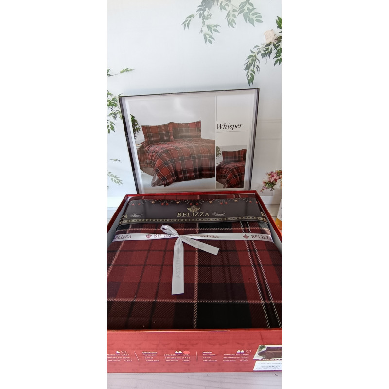 Whisper євро розміру фланелева постільна білизна. Бавовна. Belizza Туреччина. (49872)