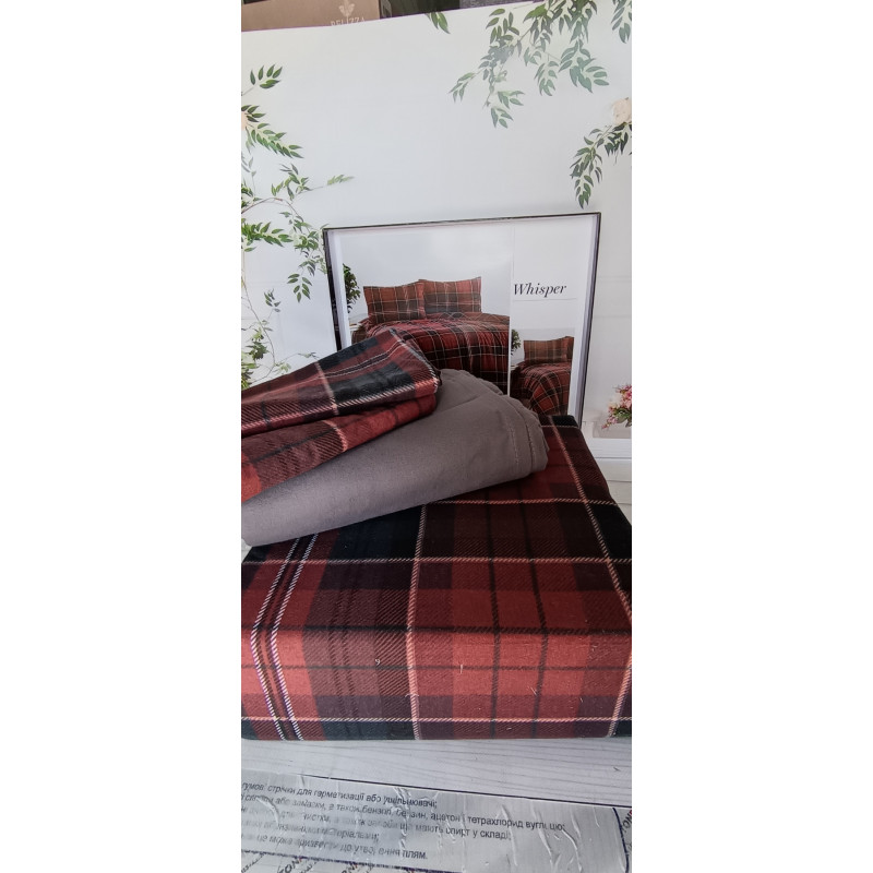 Whisper євро розміру фланелева постільна білизна. Бавовна. Belizza Туреччина. (49872)