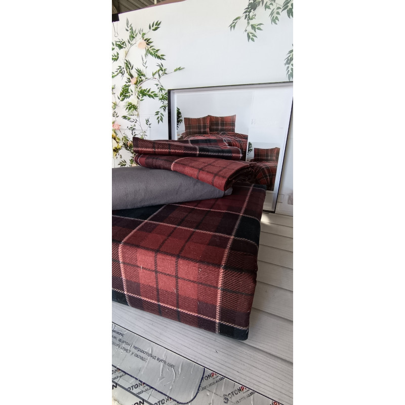 Whisper євро розміру фланелева постільна білизна. Бавовна. Belizza Туреччина. (49872)