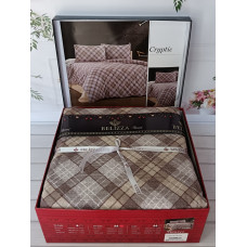 Cryptic євро розміру фланелева постільна білизна. Бавовна. Belizza Туреччина. (88649)