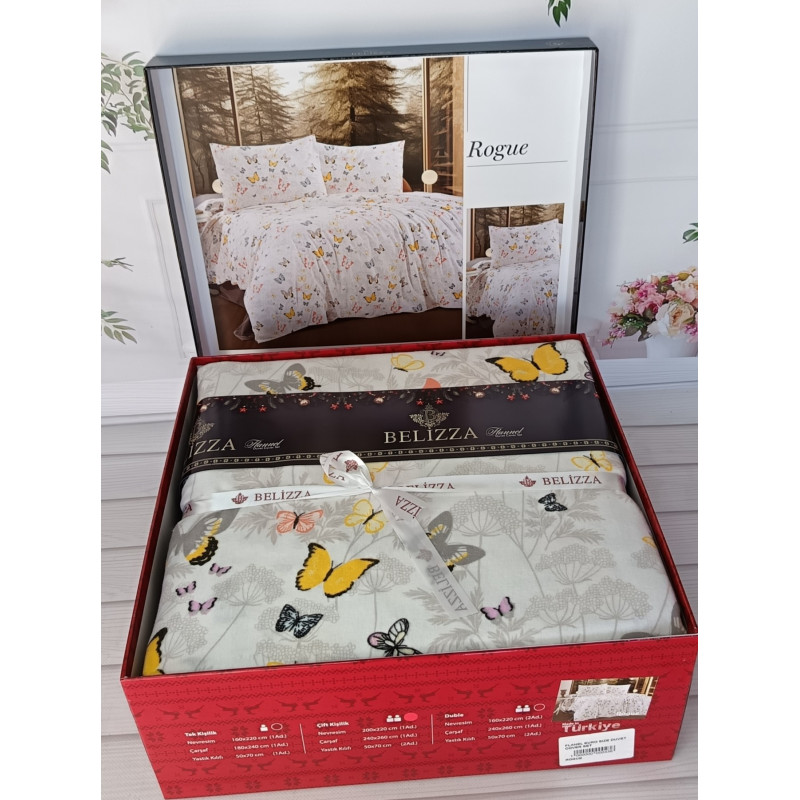Rogue євро розміру фланелева постільна білизна. Бавовна. Belizza Туреччина. (36134)