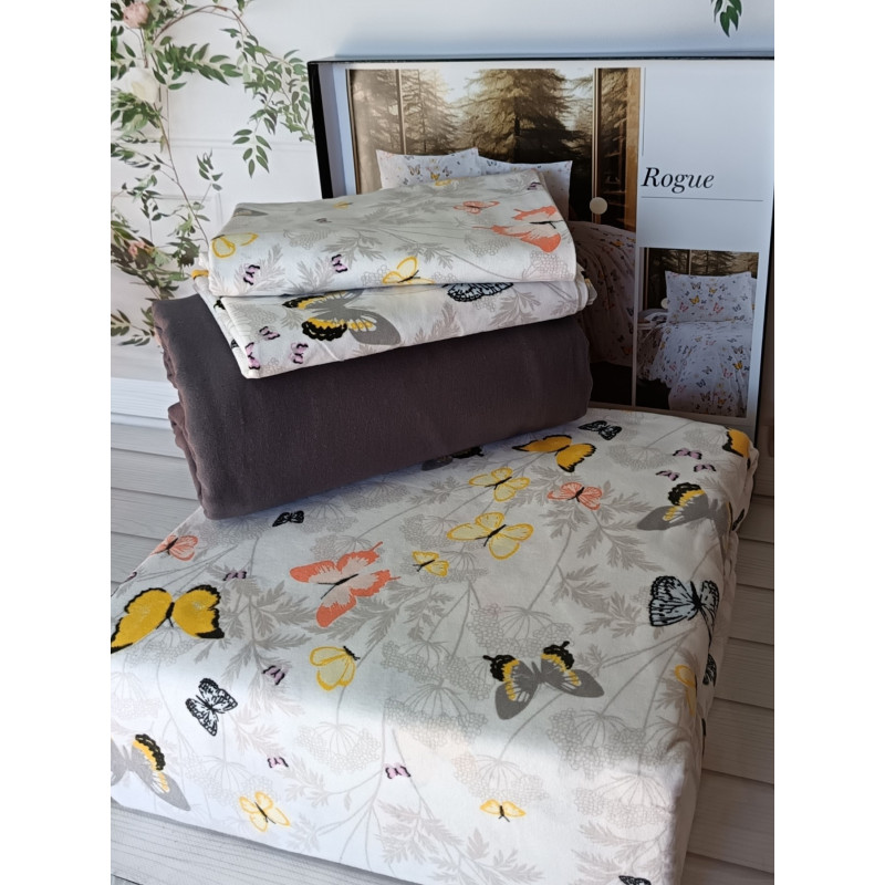 Rogue євро розміру фланелева постільна білизна. Бавовна. Belizza Туреччина. (36134)