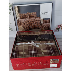 Enigma євро розміру фланелева постільна білизна. Бавовна. Belizza Туреччина. (41668)