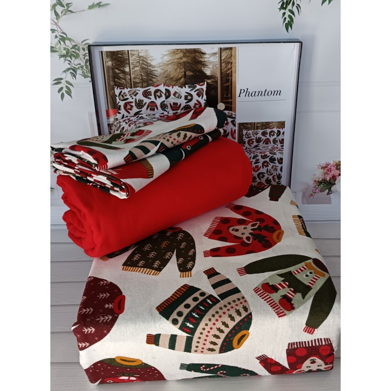 Plantom євро розміру фланелева постільна білизна. Бавовна. Belizza Туреччина. (14571)