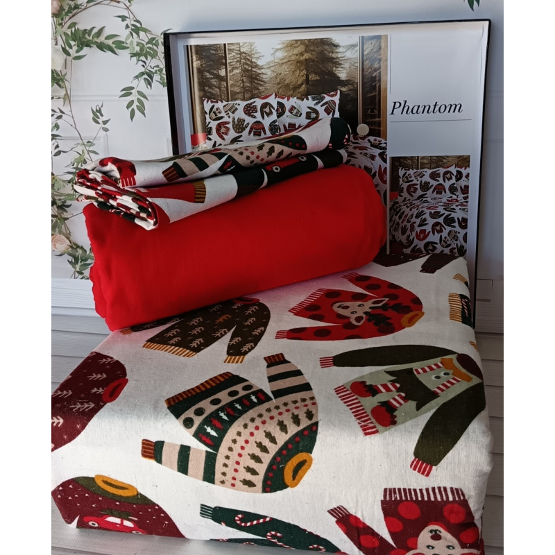 Plantom євро розміру фланелева постільна білизна. Бавовна. Belizza Туреччина. (14571)