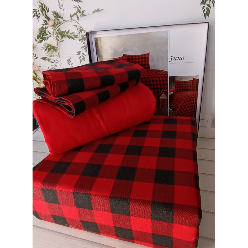 Juno євро розміру фланелева постільна білизна. Бавовна. Belizza Туреччина. (33974)