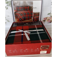 Sable євро розміру фланелева постільна білизна. Бавовна. Belizza Туреччина. (25704)