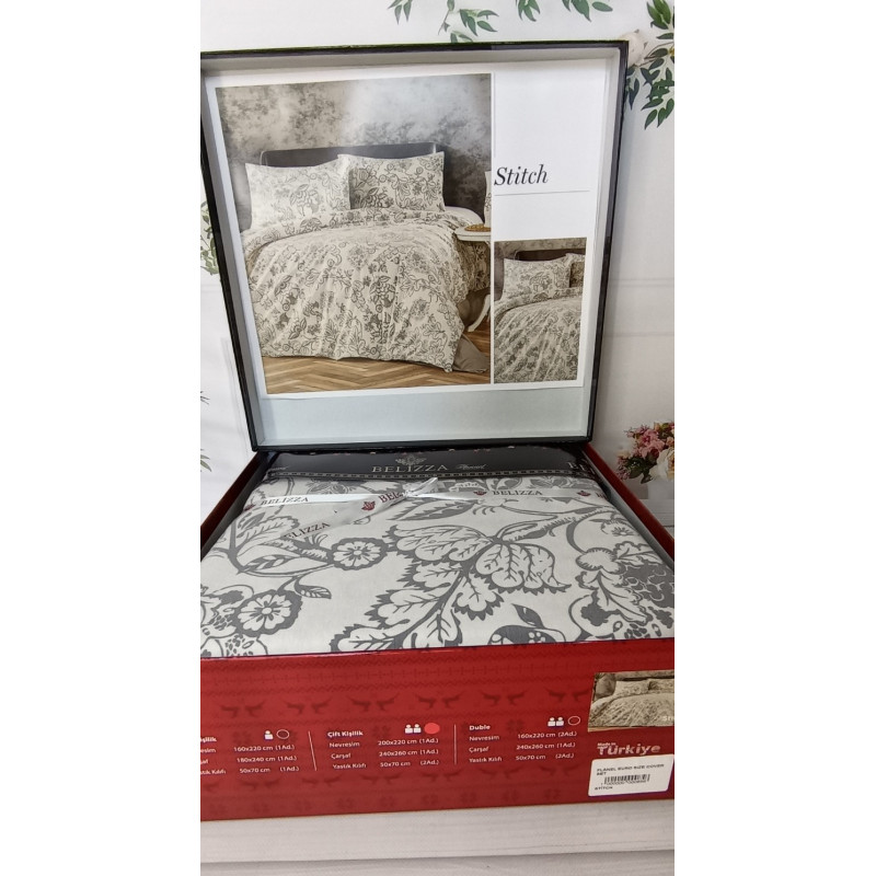 Stitch євро розміру фланелева постільна білизна. Бавовна. Belizza Туреччина. (82494)