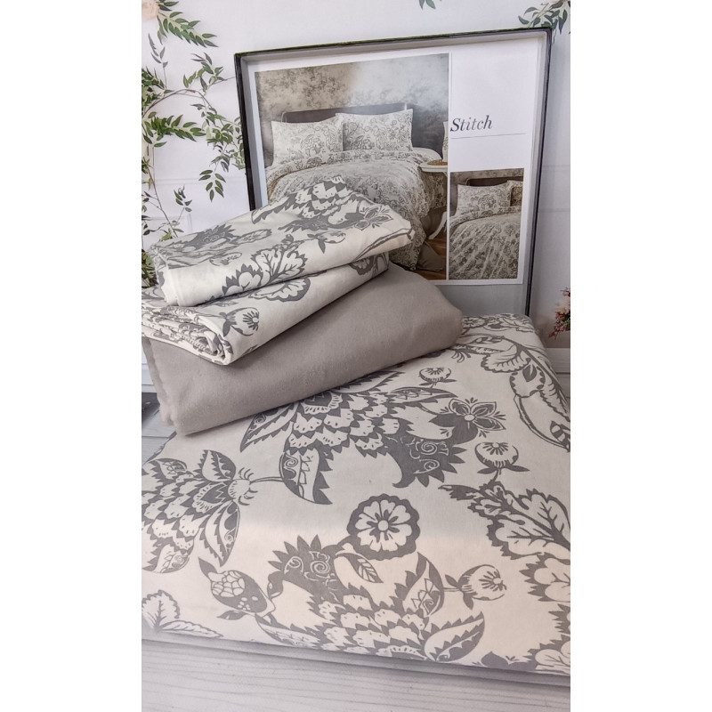 Stitch євро розміру фланелева постільна білизна. Бавовна. Belizza Туреччина. (82494)